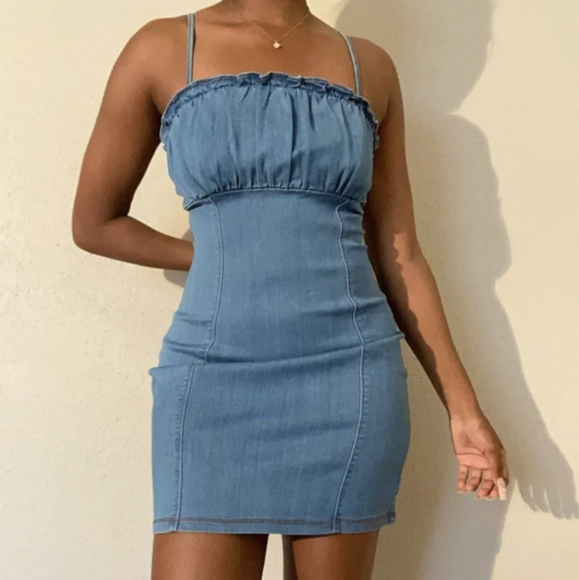 Denim Mini Dresses